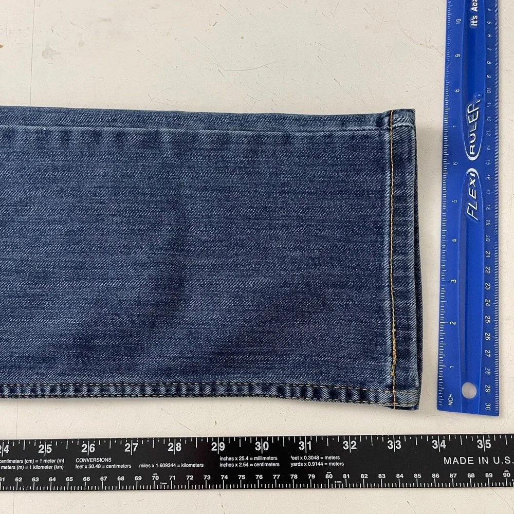 Levis 511 Jeans Mens 32x34 Blue Slim Fit Dark Wash Stretch Denim Grunge Skater